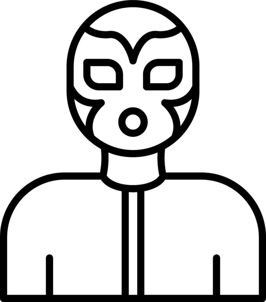 luchador vector icono