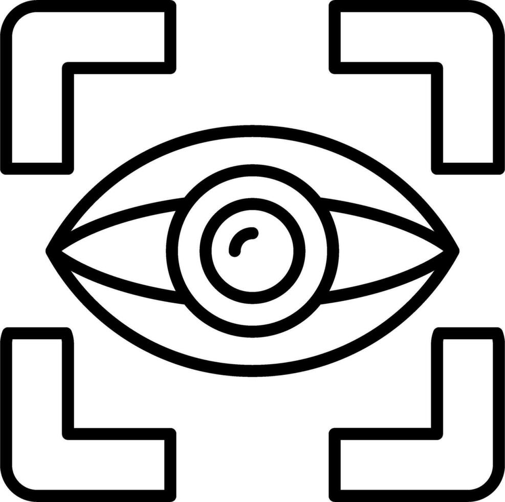 Eye Tracking Vector Icon