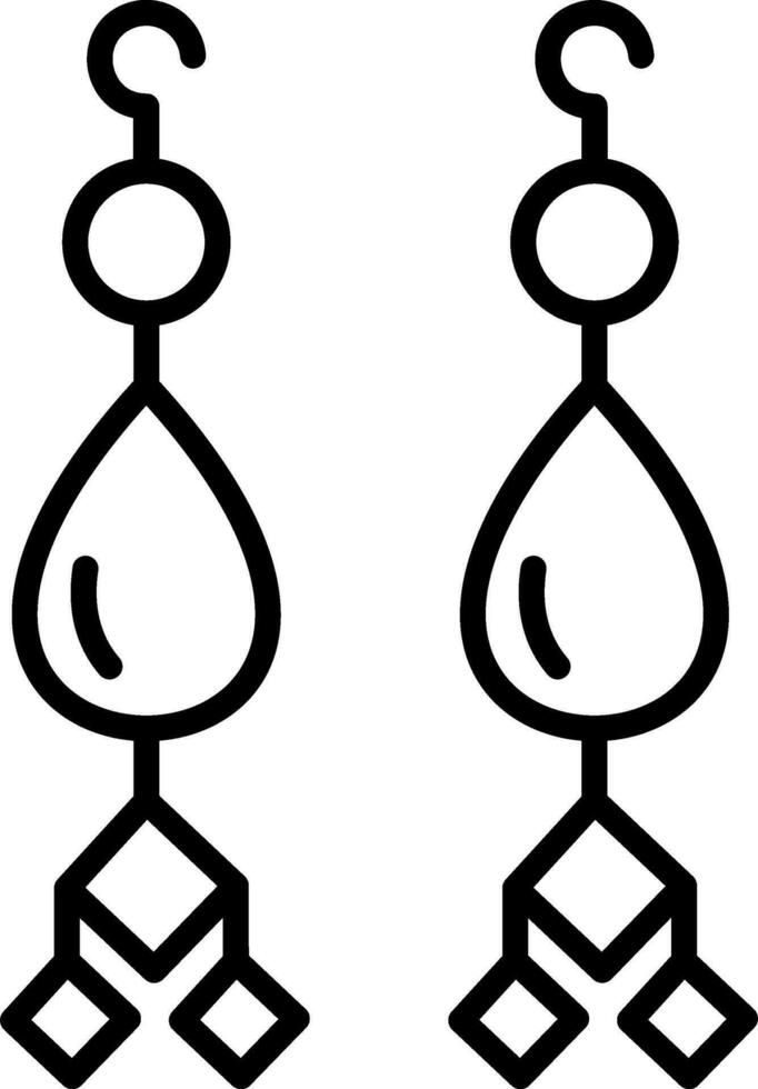 Earrings Vector Icon