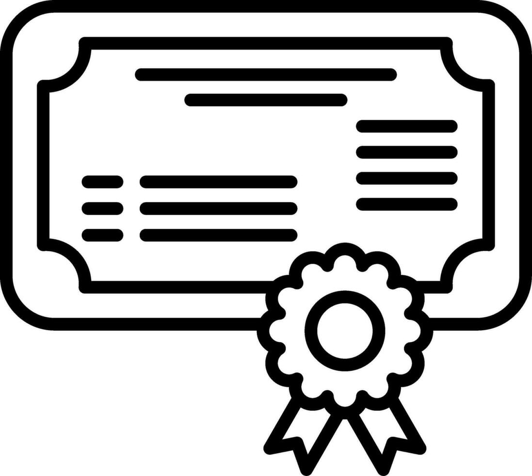 icono de vector de certificado