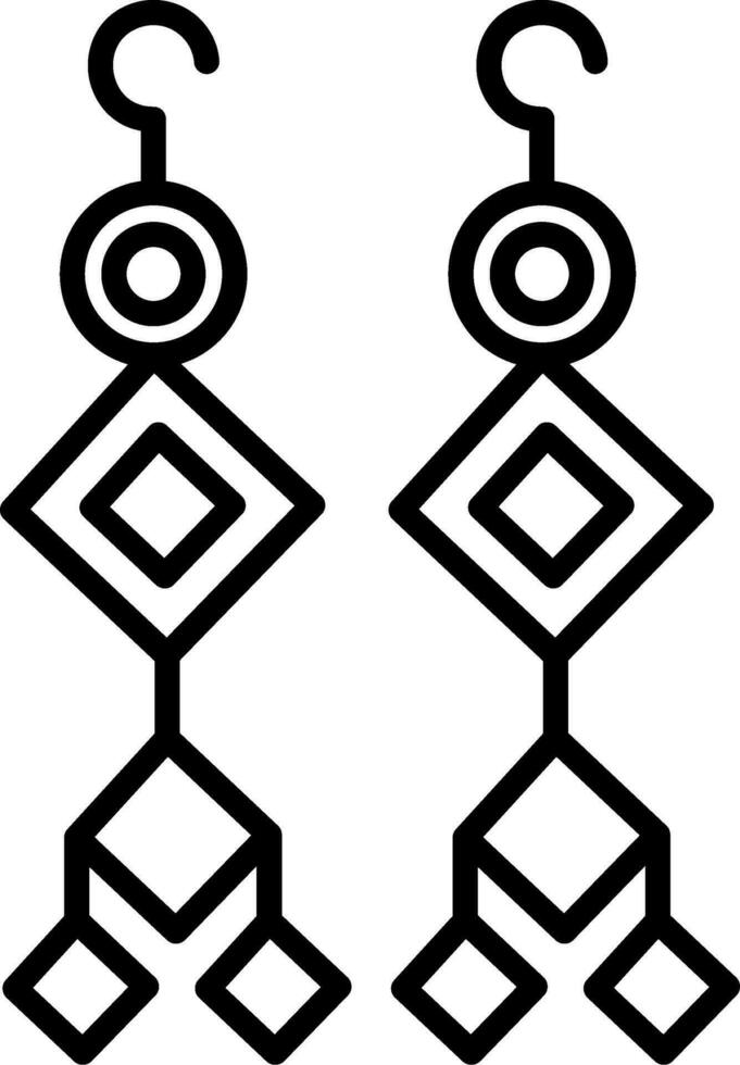 Earrings Vector Icon