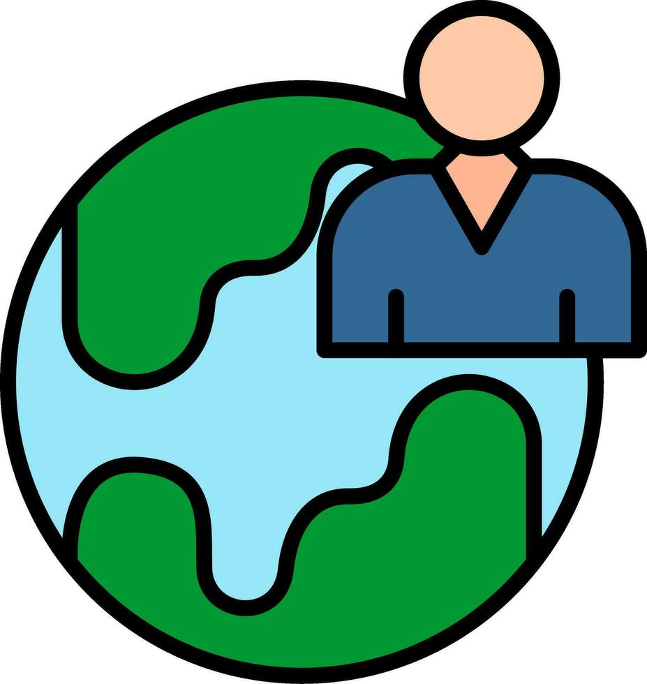 Planet Earth Vector Icon