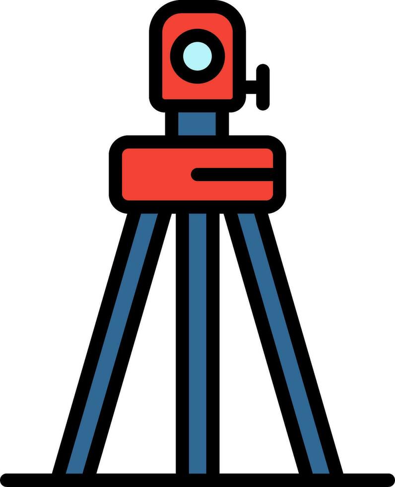 Total Station Vector Icon