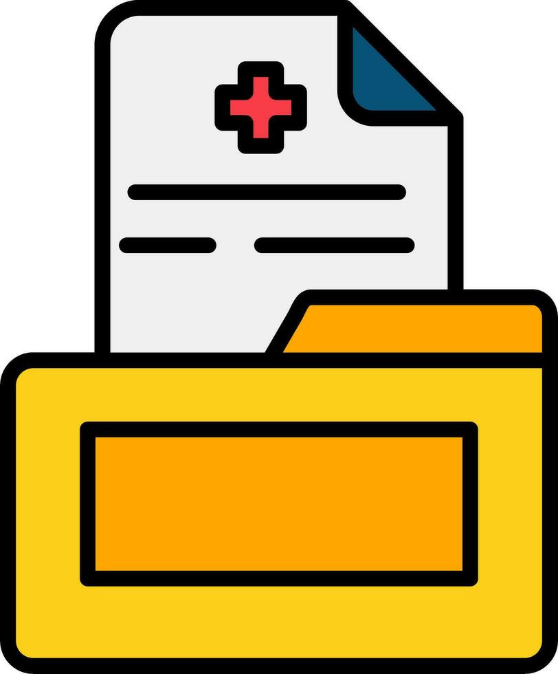 Medical File Vector Icon