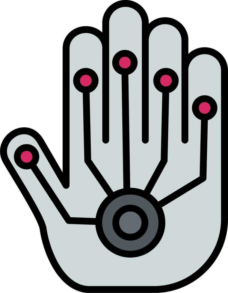 Wired Gloves Vector Icon