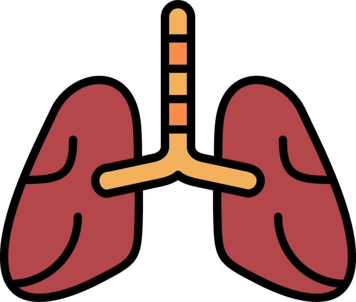 Lungs Vector Icon