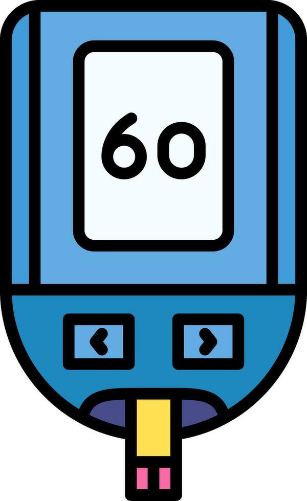 glucómetro vector icono