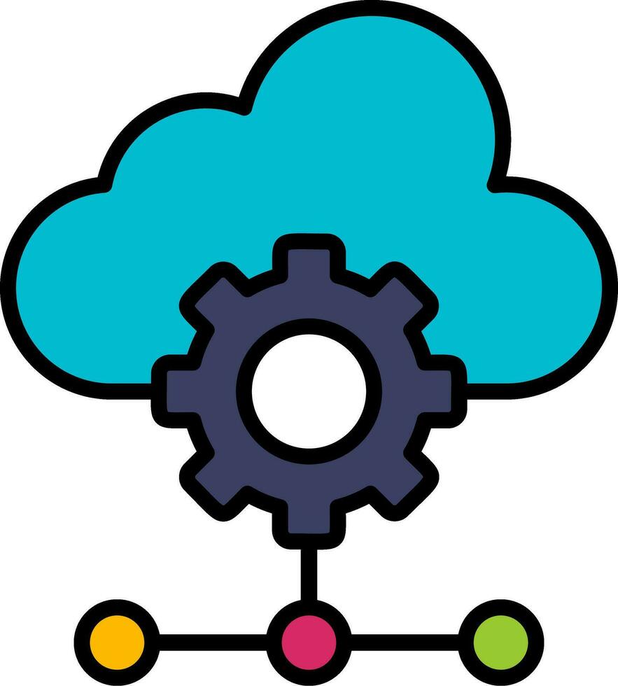 Cloud Data Vector Icon