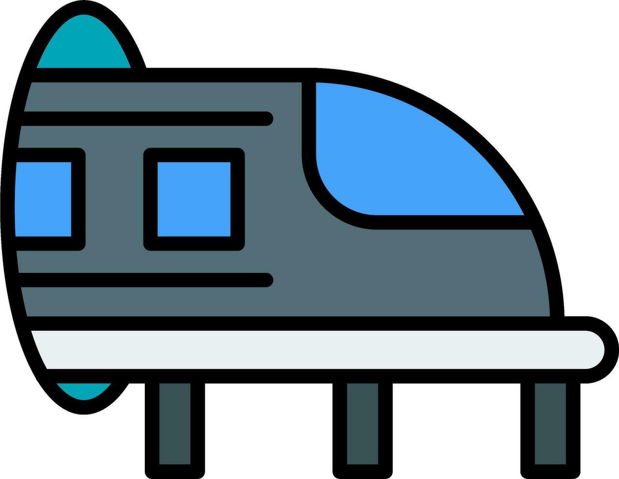 Hyperloop Vector Icon