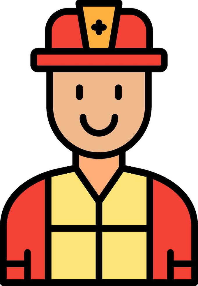 Firefighter Vector Icon