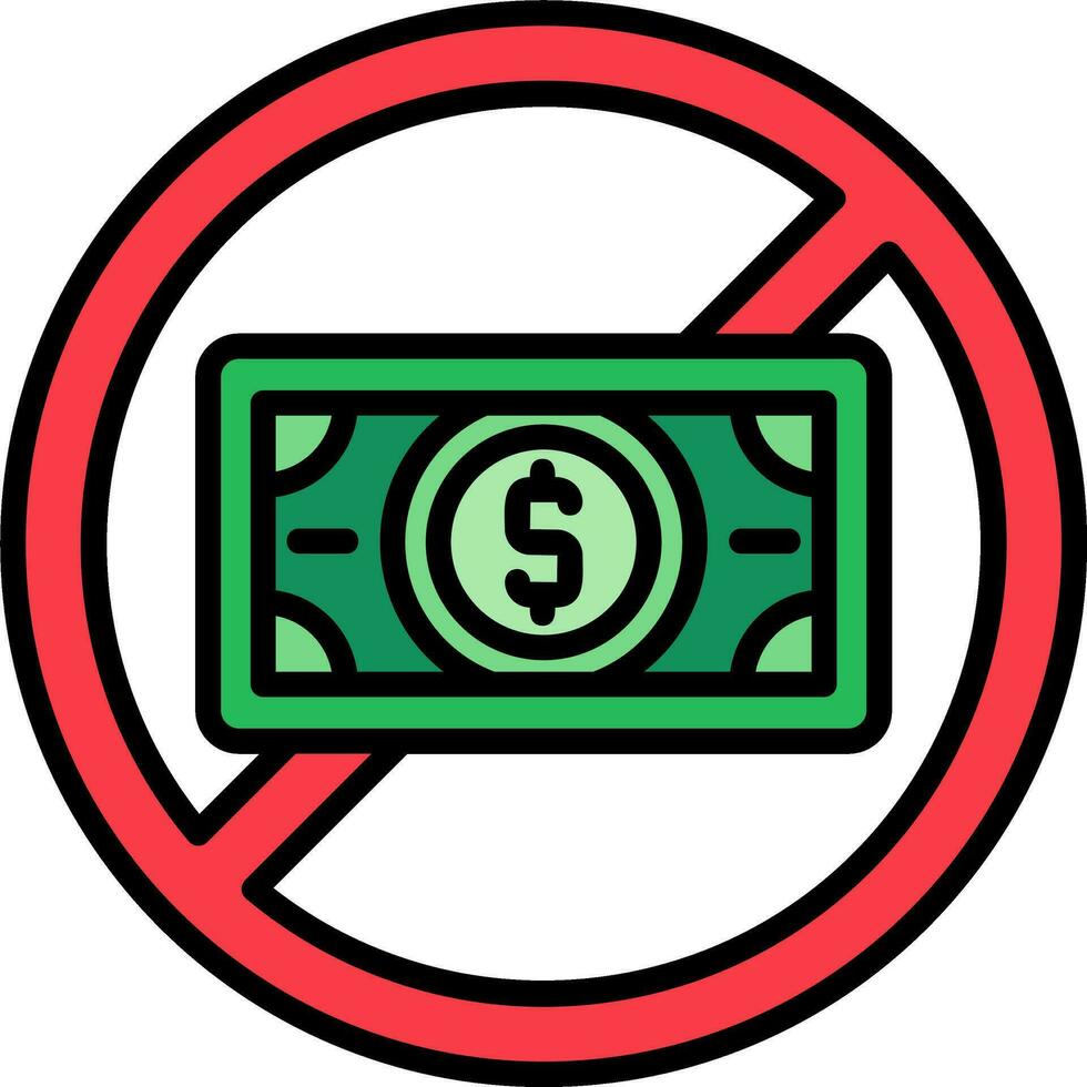 No Money Vector Icon