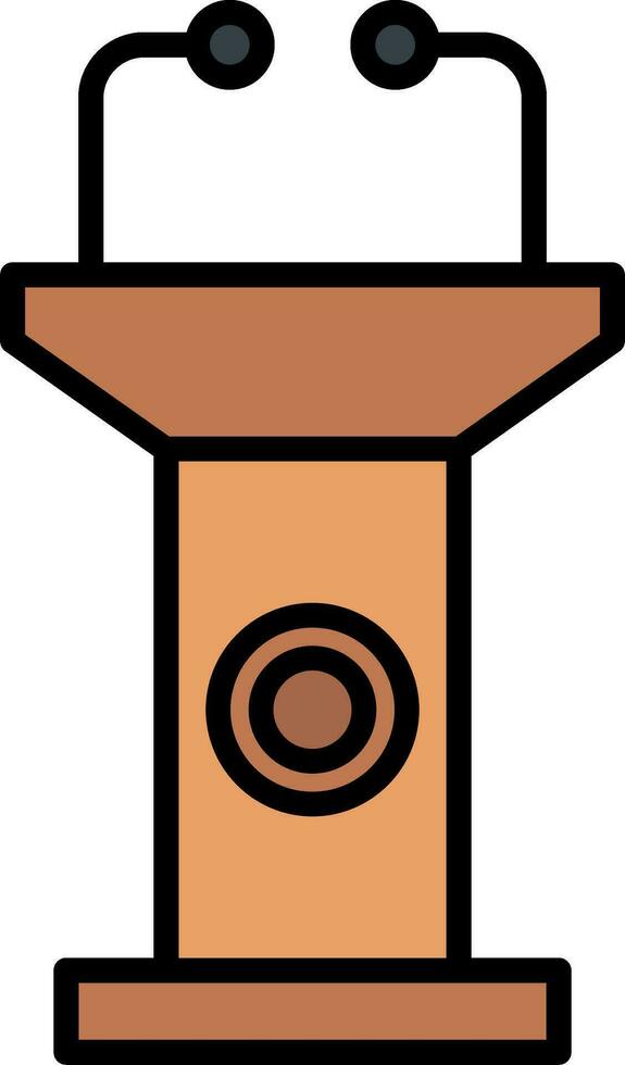 Tribune Vector Icon
