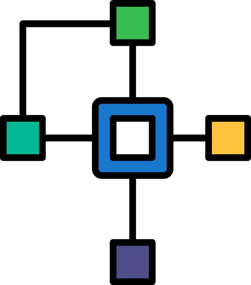 agrupamiento vector icono