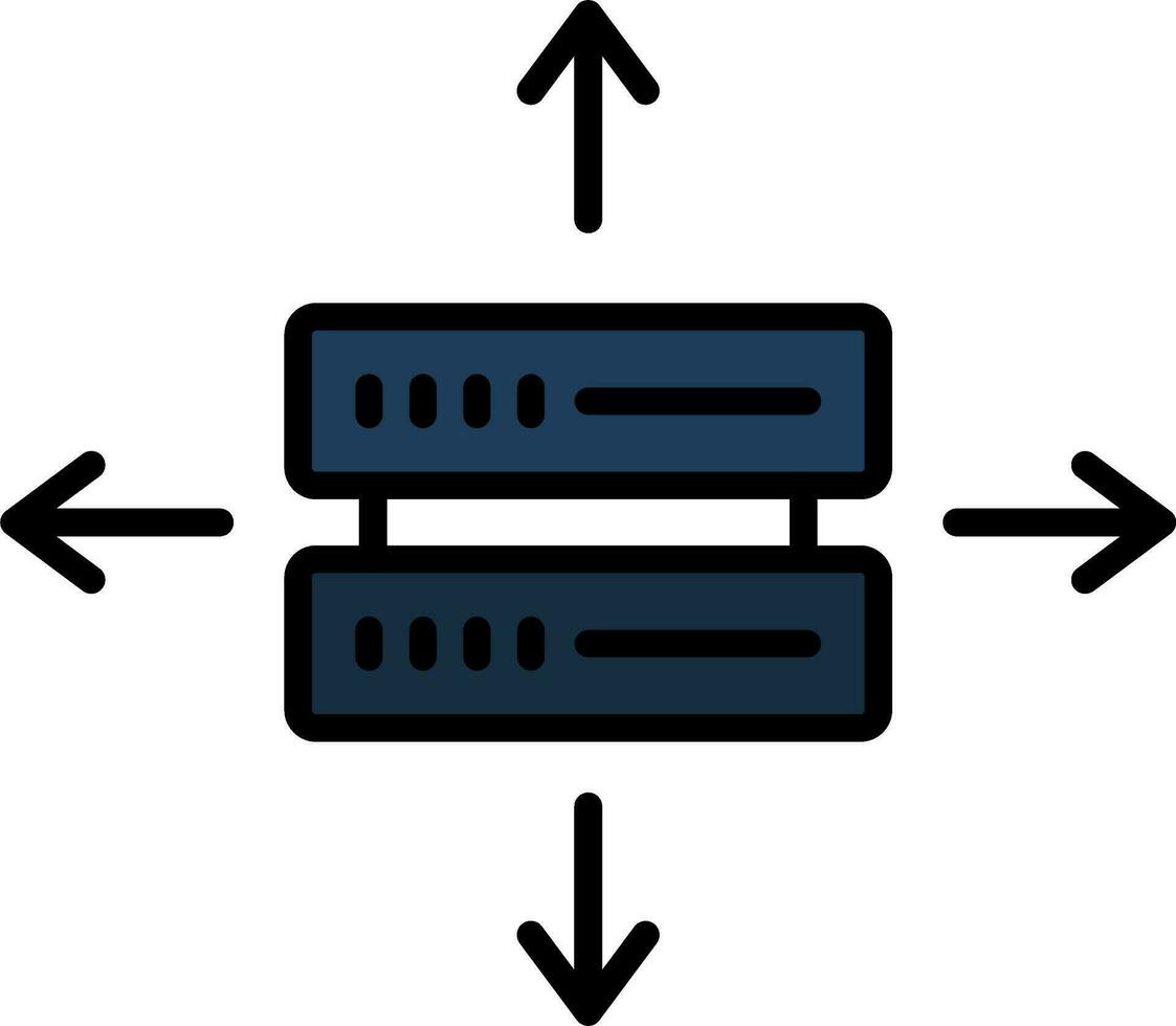 icono de vector de datos