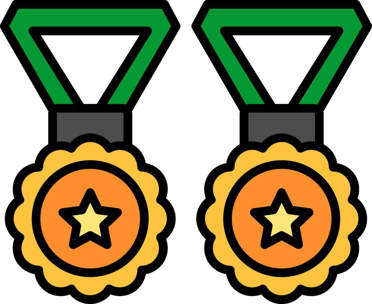 icono de vector de medallas