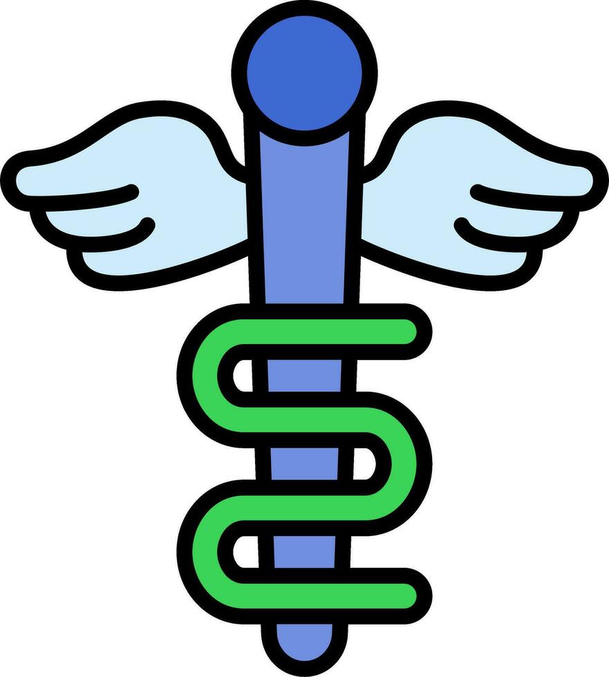 Rod Of Asclepius Vector Icon