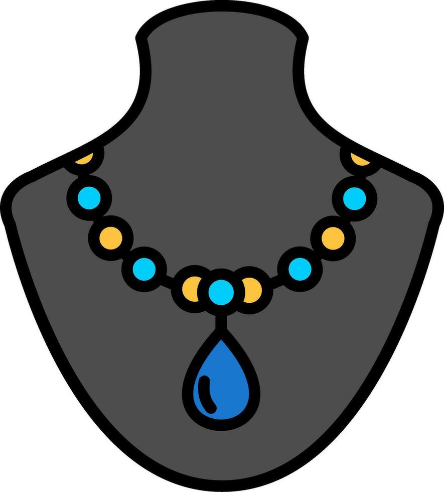 icono de vector de collar