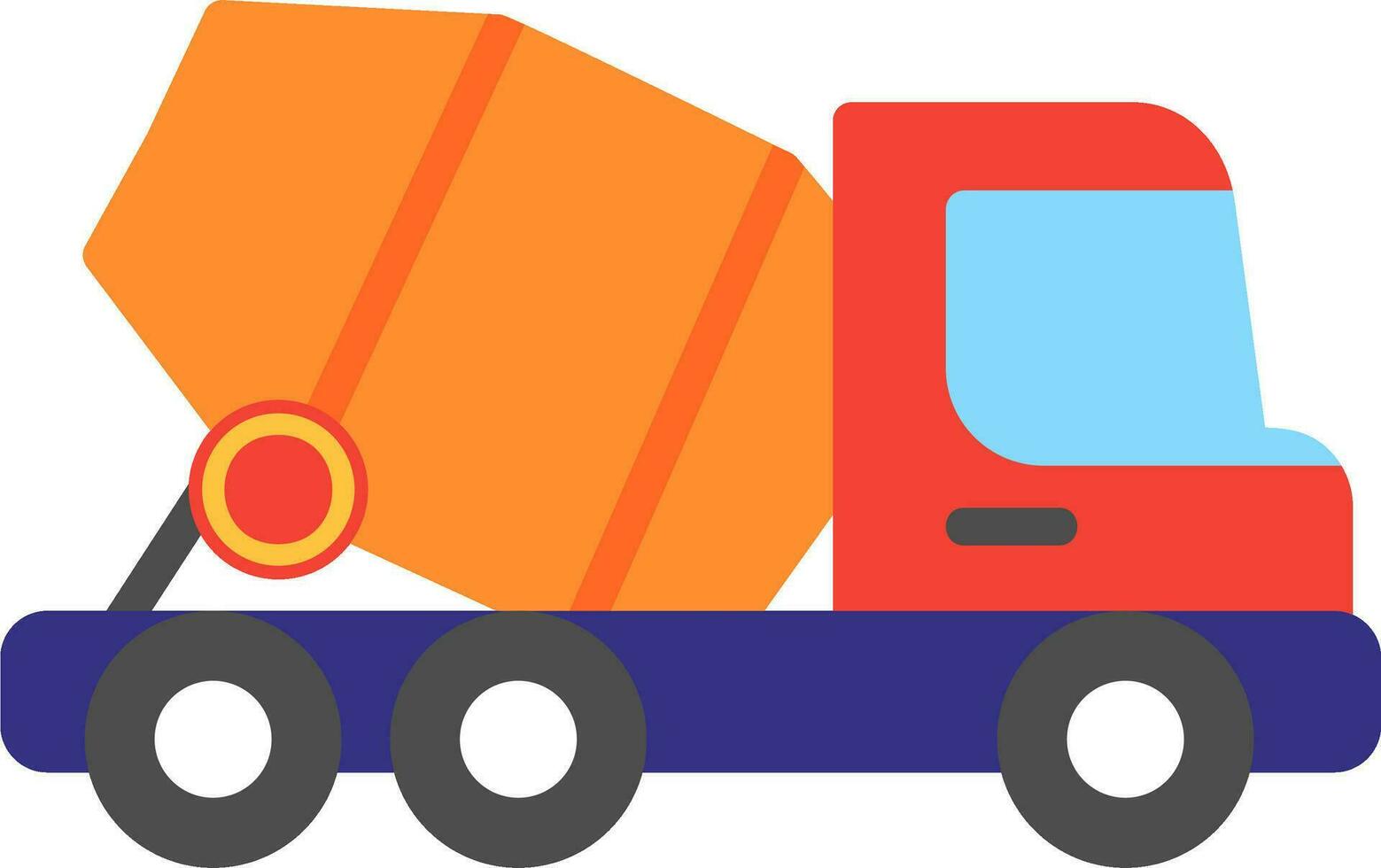 Concrete Mixer Vector Icon