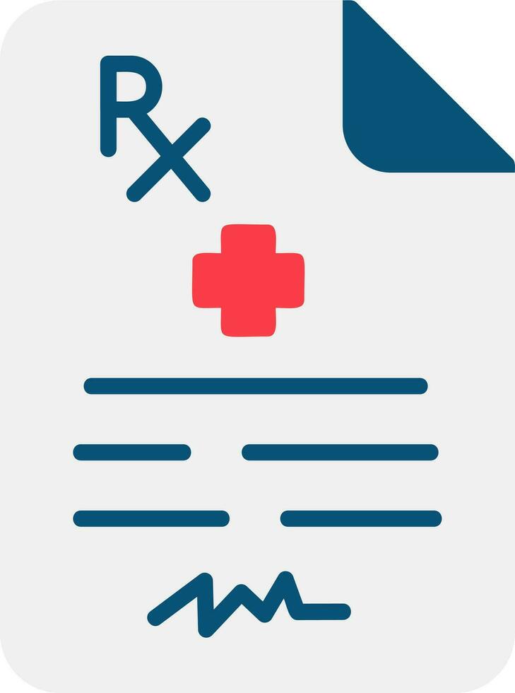 Medical Prescription Vector Icon