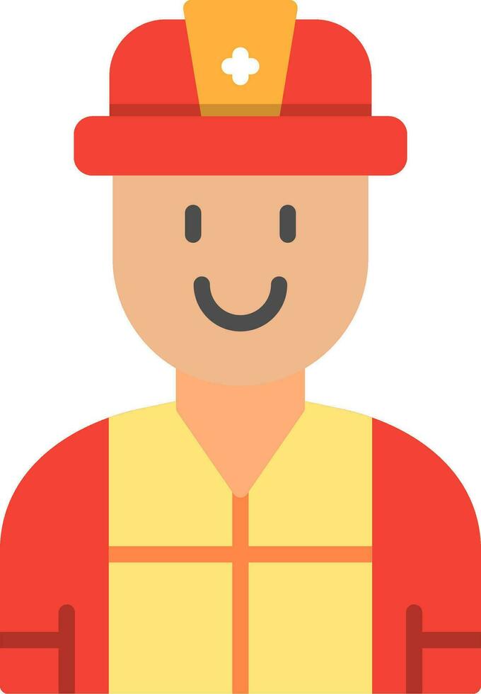 Firefighter Vector Icon