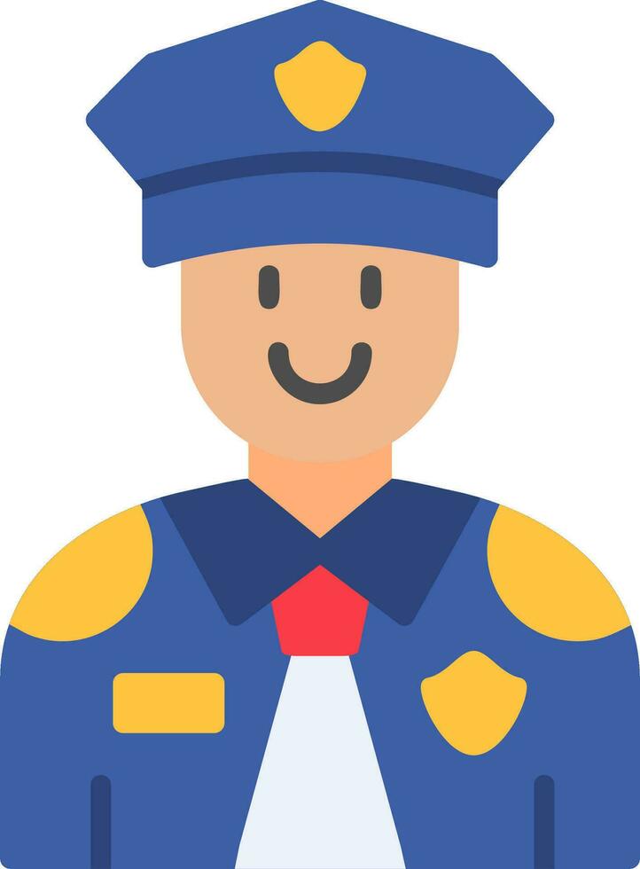 icono de vector de policía