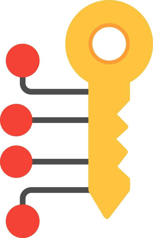 Digital Key Vector Icon