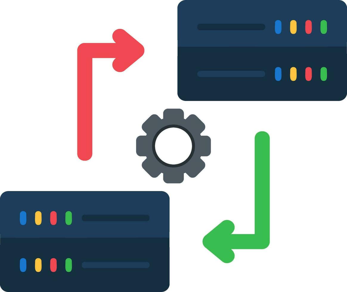 Data Synchronization Vector Icon