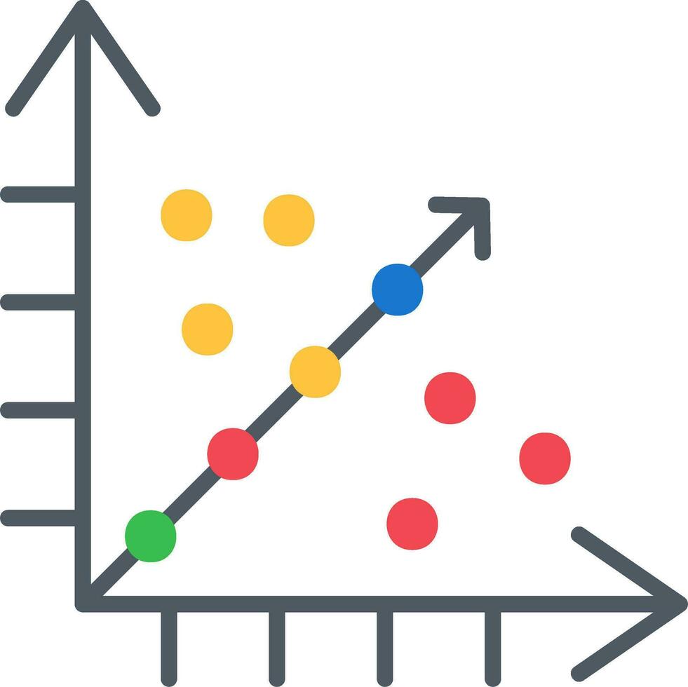 Regression Vector Icon