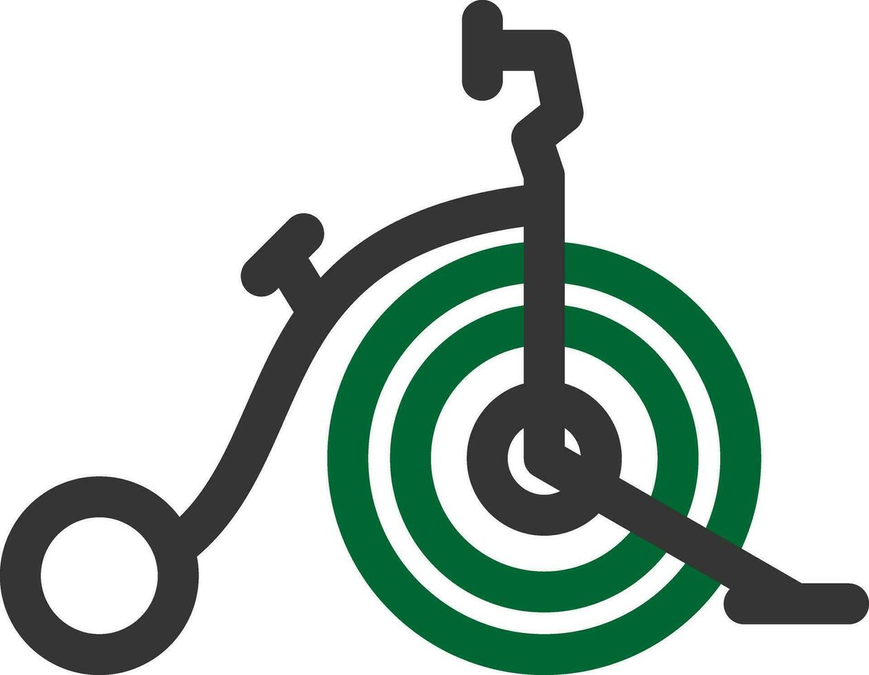 Circus Bike Creative Icon Design vector