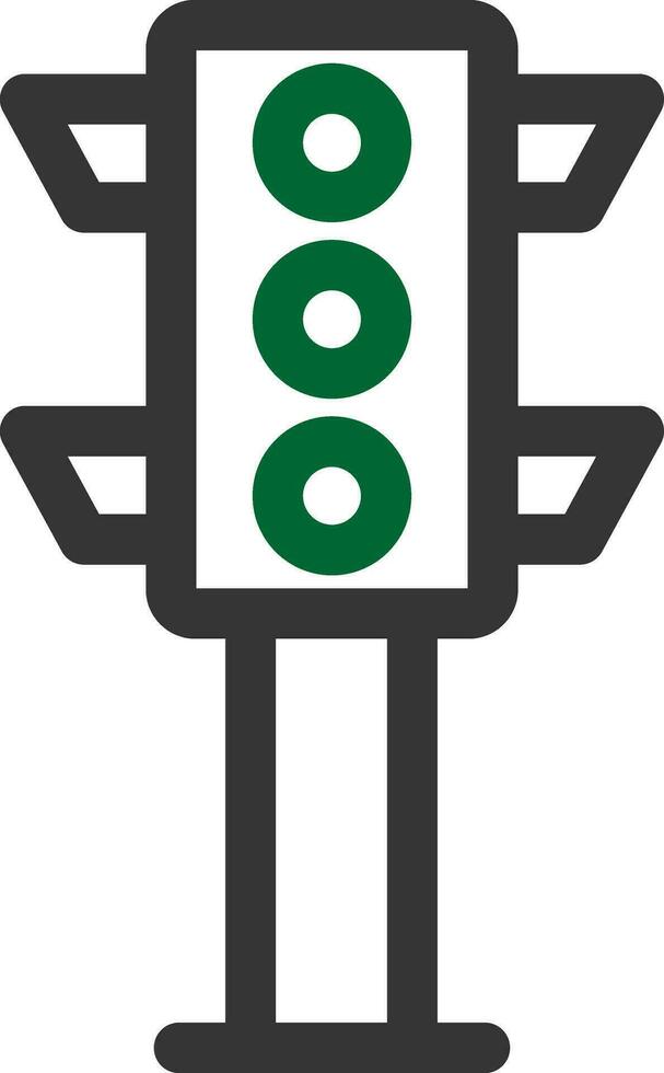 Traffic Light Creative Icon Design vector