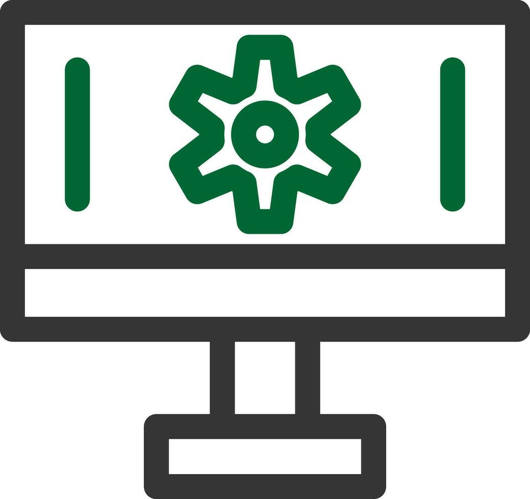 Setting Creative Icon Design vector