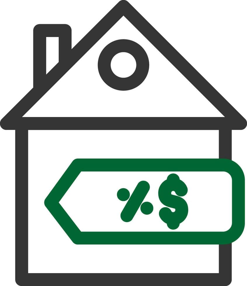 House Sale Creative Icon Design vector
