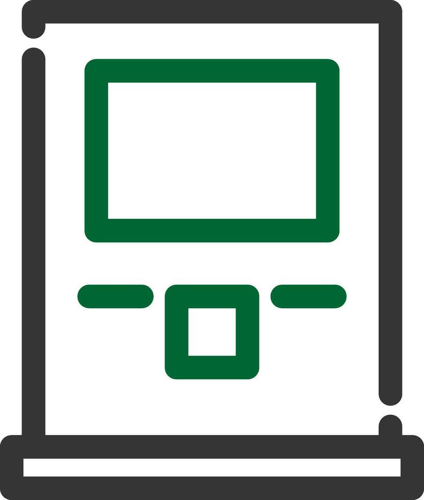 Atm Machine Creative Icon Design vector