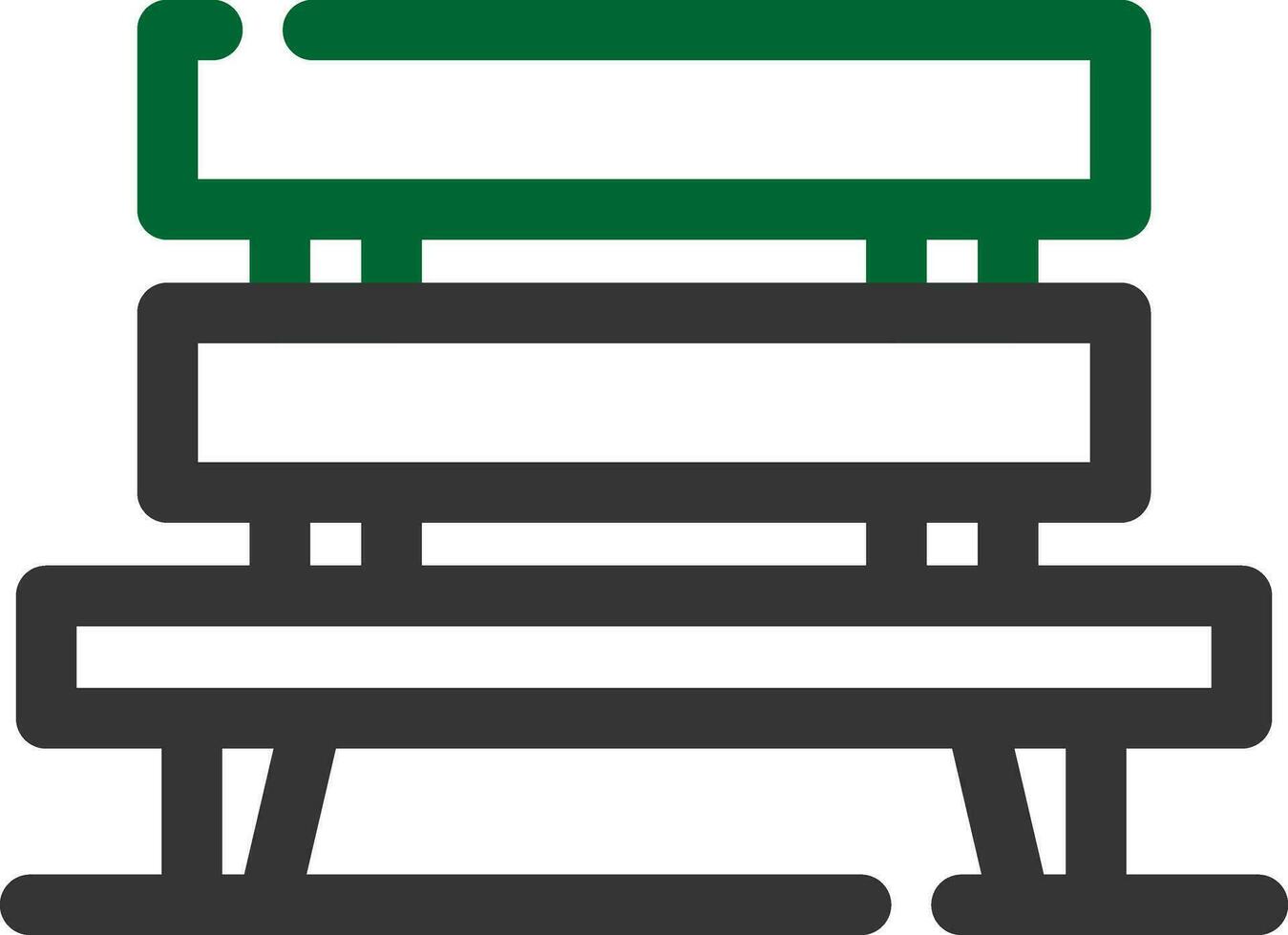 Bench Creative Icon Design vector