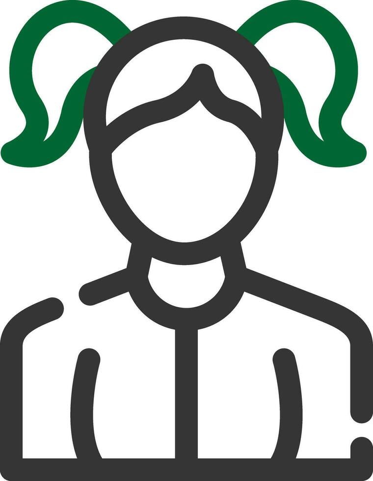 Girl Creative Icon Design vector