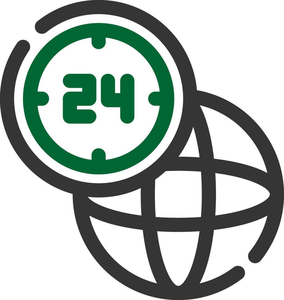Hours Service Creative Icon Design vector