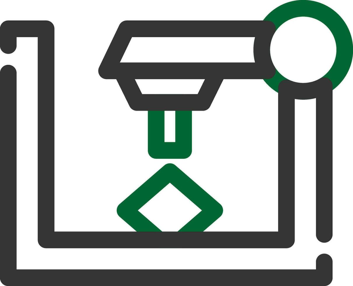 3D Printer Creative Icon Design vector