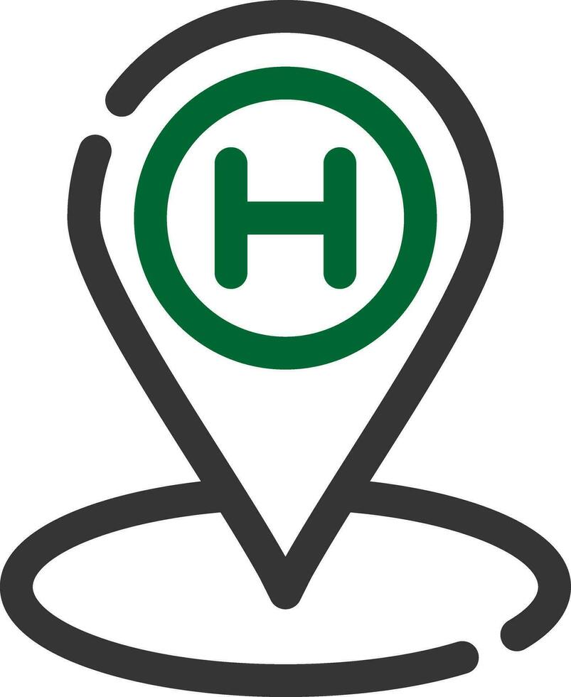 Helipad Creative Icon Design vector