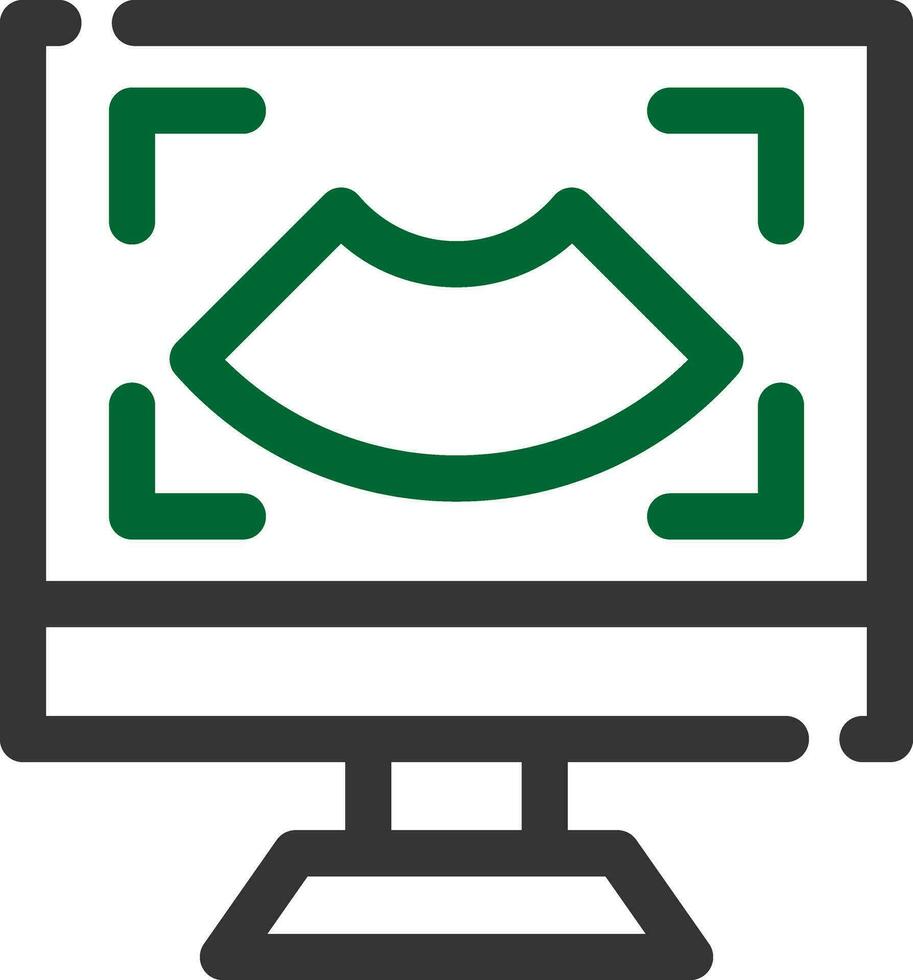 Ultrasound Creative Icon Design vector