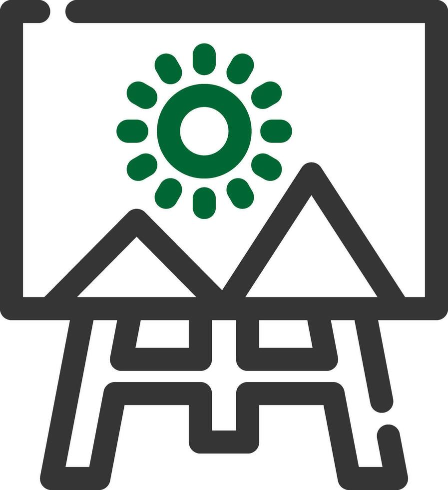 Canvas Creative Icon Design vector