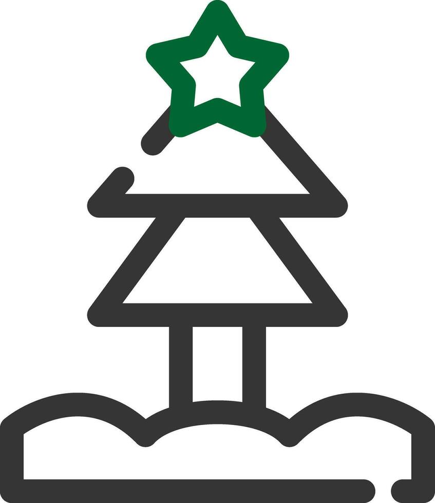 Christmas Tree Creative Icon Design vector