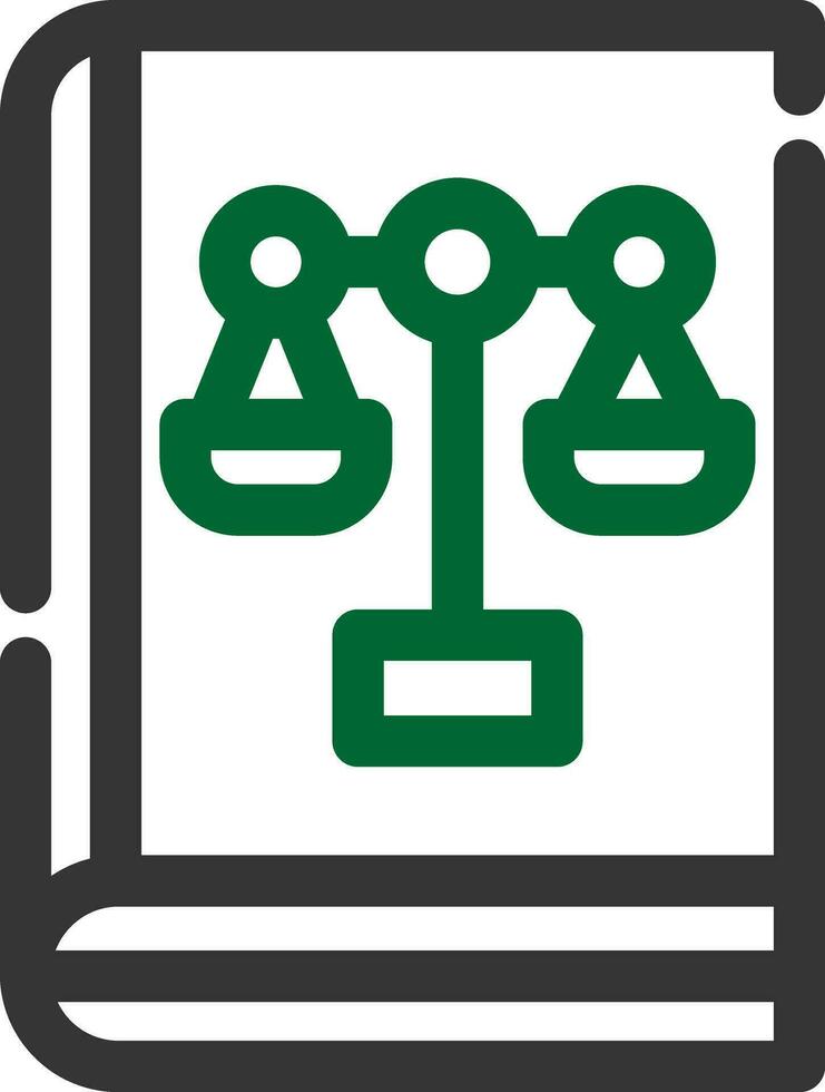 diseño de icono creativo de libro de leyes vector