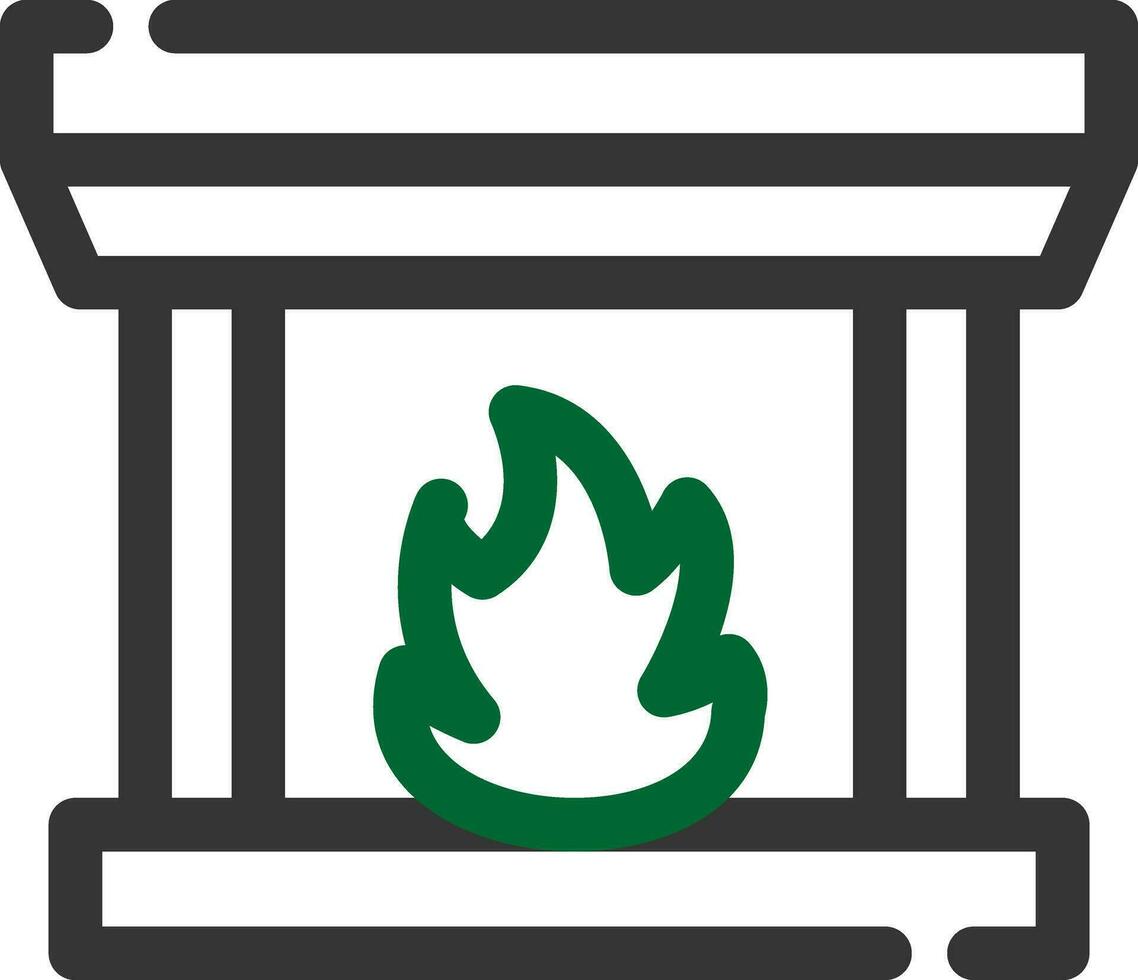 Fireplace Creative Icon Design vector