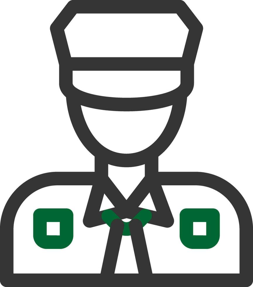 diseño de icono creativo de hombre policía vector