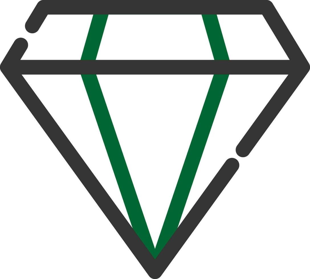 diseño de icono creativo de diamante vector