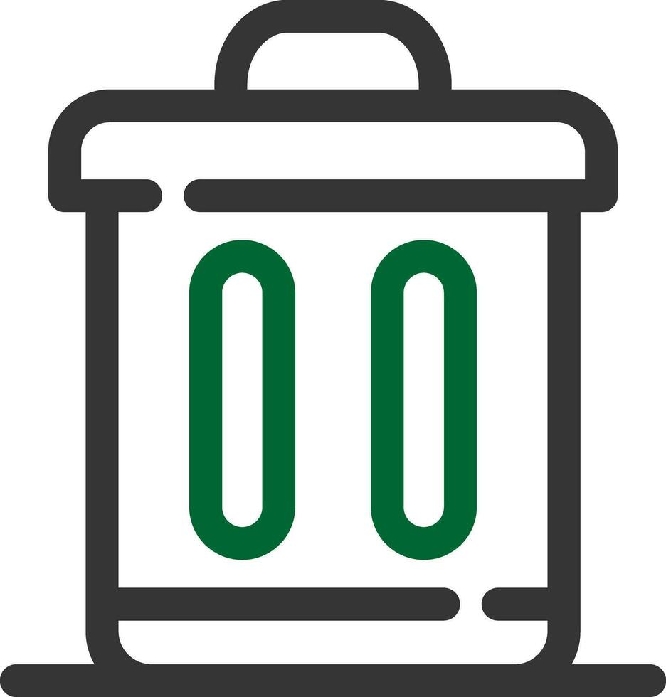 Trash Bin Creative Icon Design vector