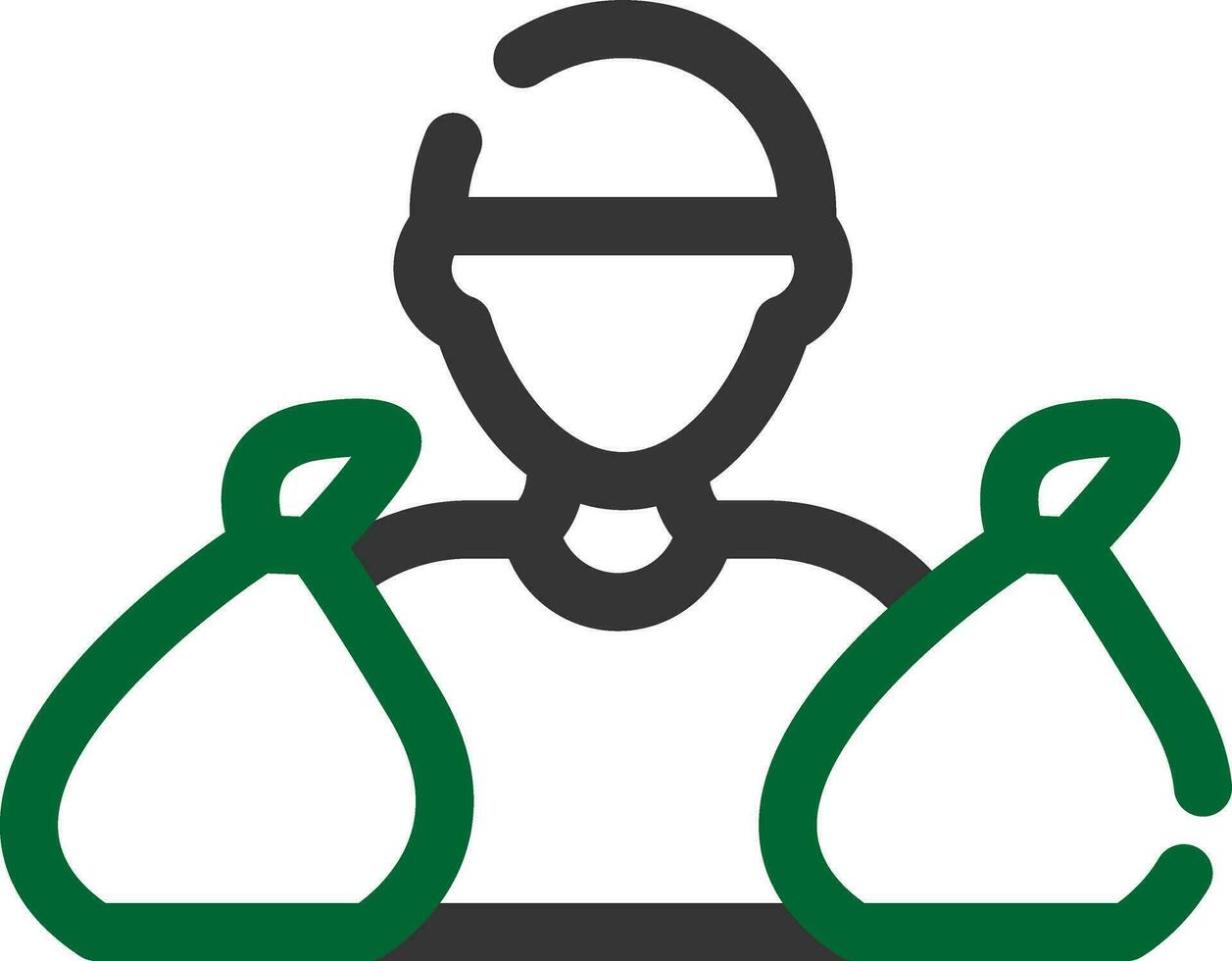 Trash Collector Creative Icon Design vector