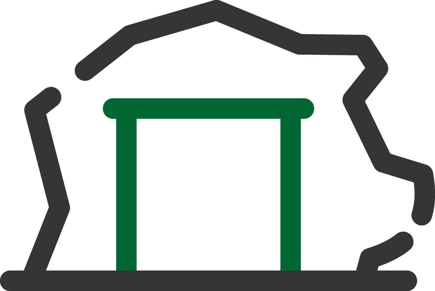 Mining Tunnel Creative Icon Design vector