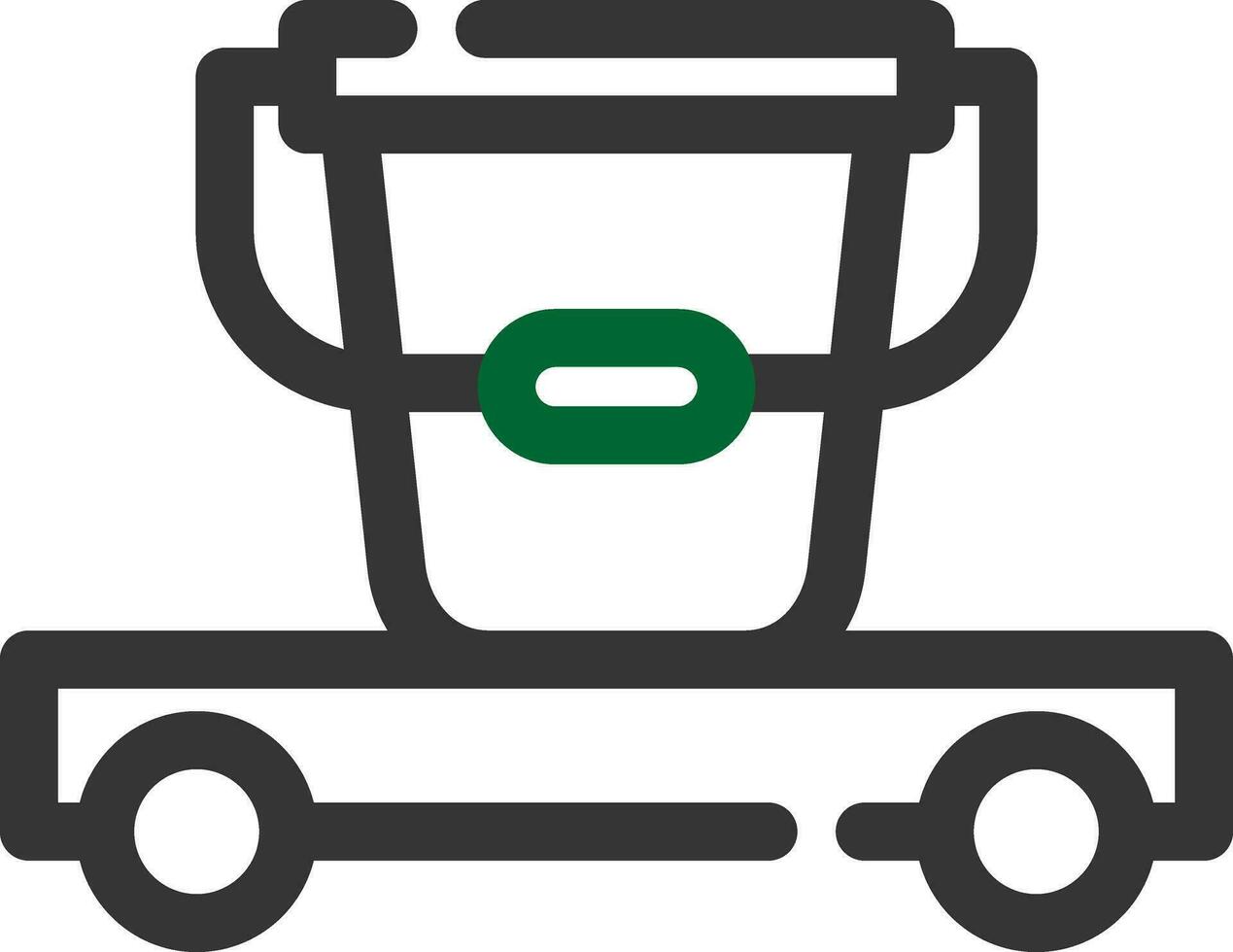 Cleaning Cart Creative Icon Design vector