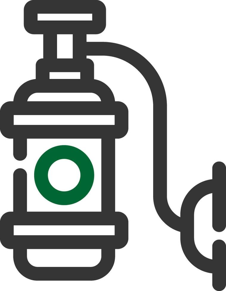 diseño de icono creativo de tanque de oxígeno vector